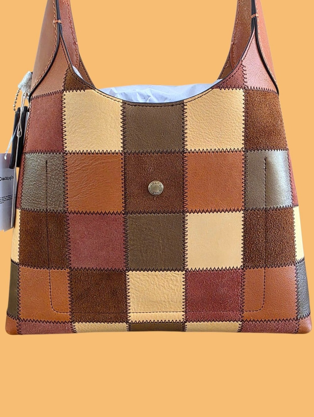 COACH Coachtopia Alter Ego Brooklyn 28 Shoulder Bag Patchwork NEW - Picture 7 of 16